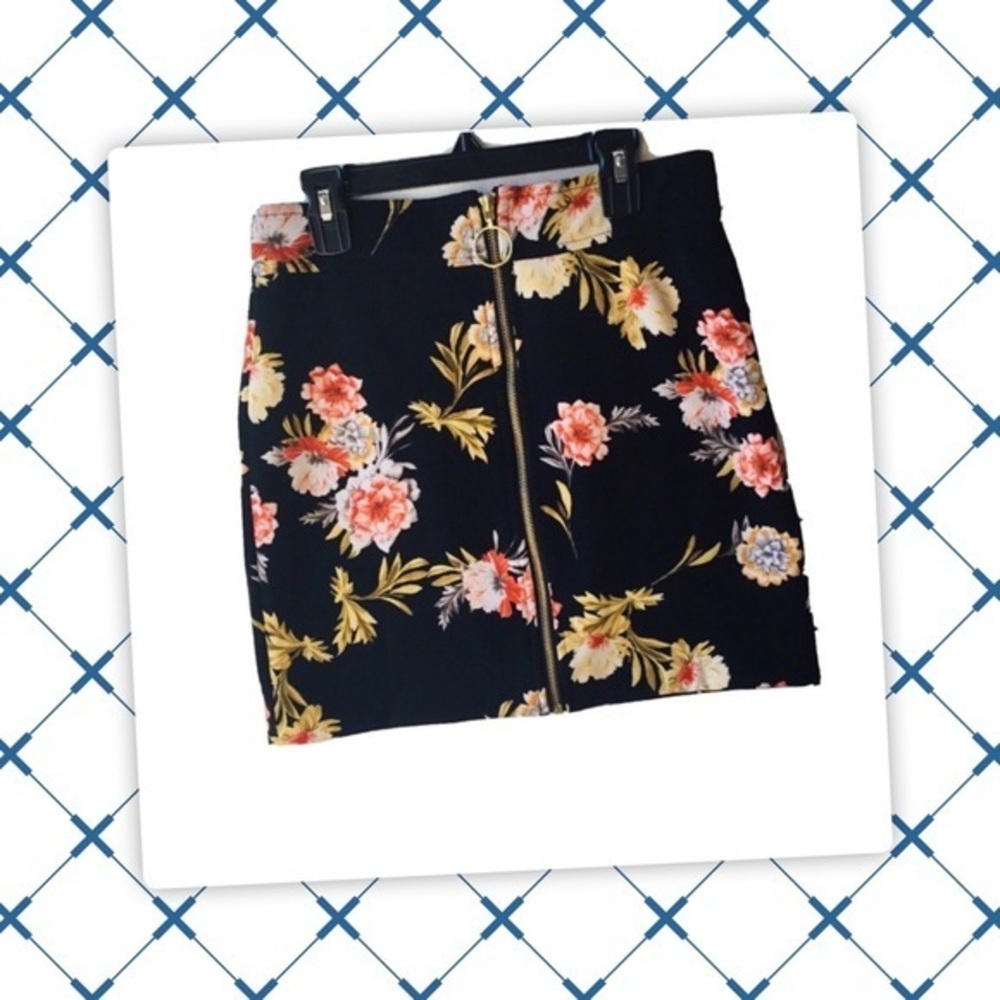 INC International Concepts Floral Mini Skirt